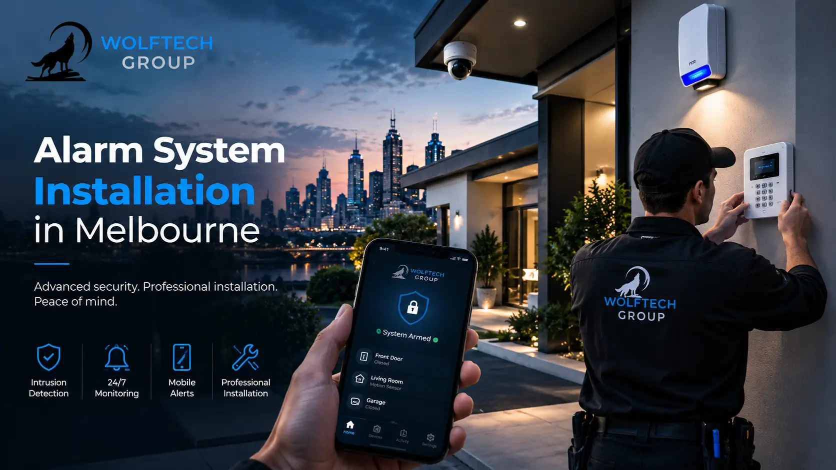 Alarm System Installation in Melbourne Wolftech Group
