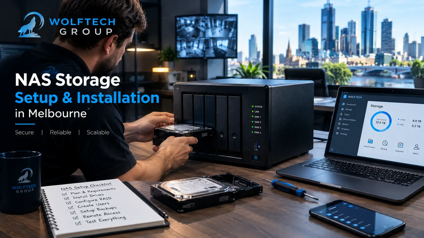 NAS Storage Setup & Installation in Melbourne Wolftech Group