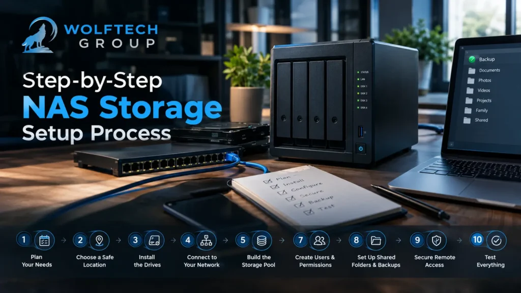 Step-by-Step NAS Storage Setup Process